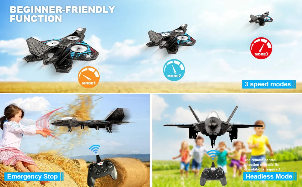 L0712 RC Remote Control Airplane 2.4G Gravity Sensing RC Glider One Key Takeoff 360° Rotation Plane EPP Foam Kids Toys