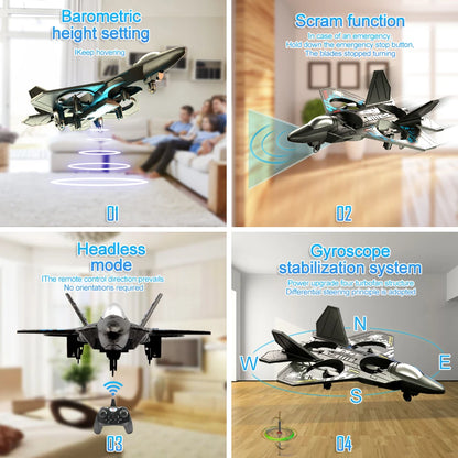 L0712 RC Remote Control Airplane 2.4G Gravity Sensing RC Glider One Key Takeoff 360° Rotation Plane EPP Foam Kids Toys