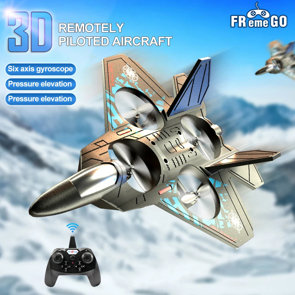 L0712 RC Remote Control Airplane 2.4G Gravity Sensing RC Glider One Key Takeoff 360° Rotation Plane EPP Foam Kids Toys