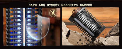 Minimoon Bug Zapper Outdoor with Dual LED Lights 15W Mosquito Zapper 4200V Electric Fly Trap IPX4 Fly Zapper for Backyard Patio