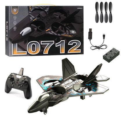 L0712 RC Remote Control Airplane 2.4G Gravity Sensing RC Glider One Key Takeoff 360° Rotation Plane EPP Foam Kids Toys